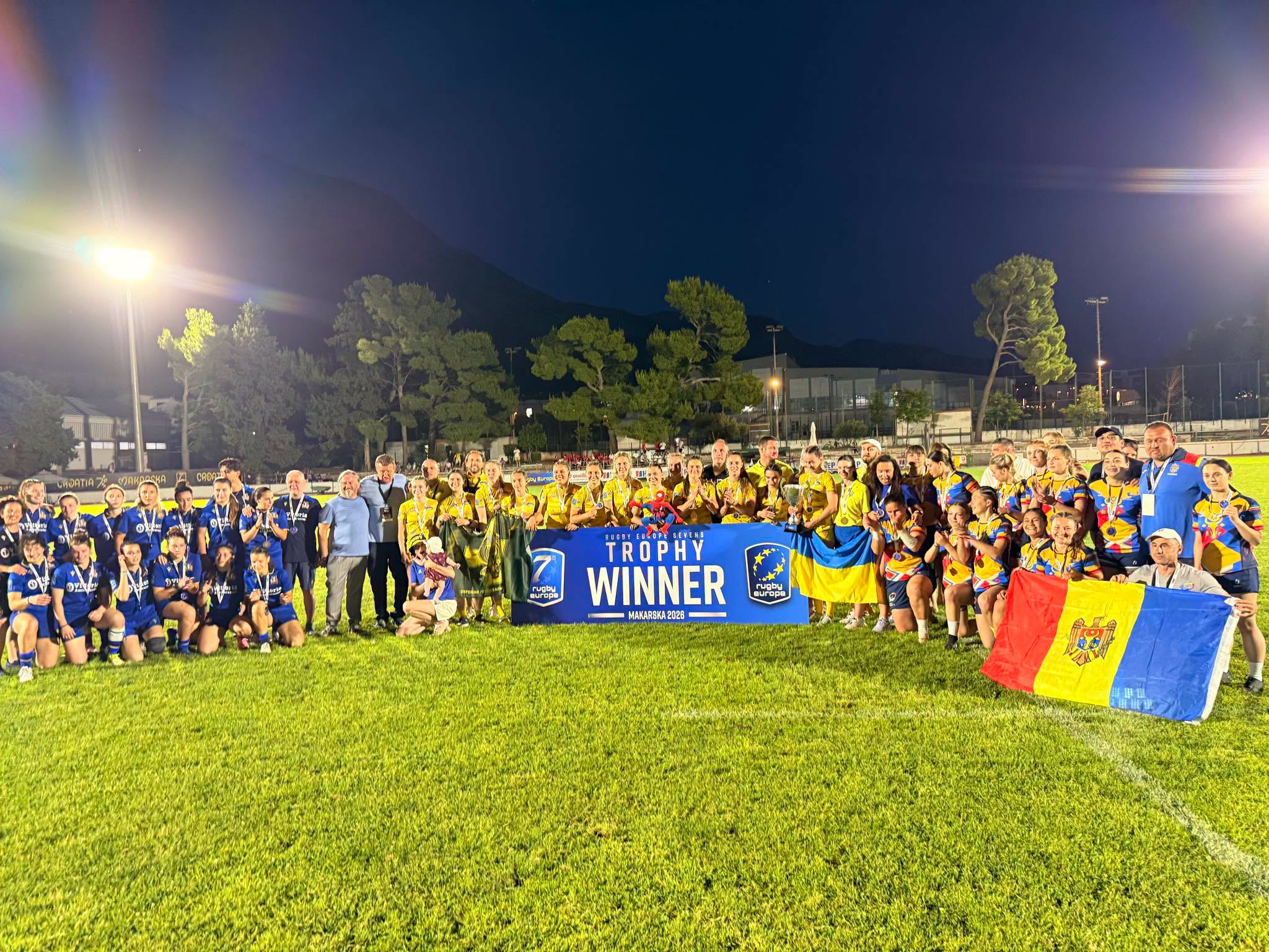 Naționala Moldovei la rugby 7 feminin a ocupat locul 3 la Campionatul European din Croația, etapa 1!