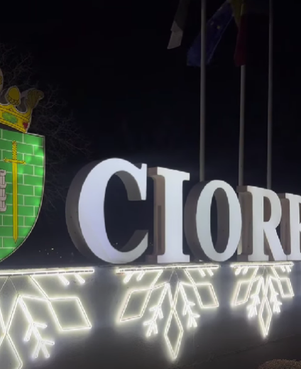 Secvențe video din Ciorescu, de seară, la începutul sezonului de sărbători!