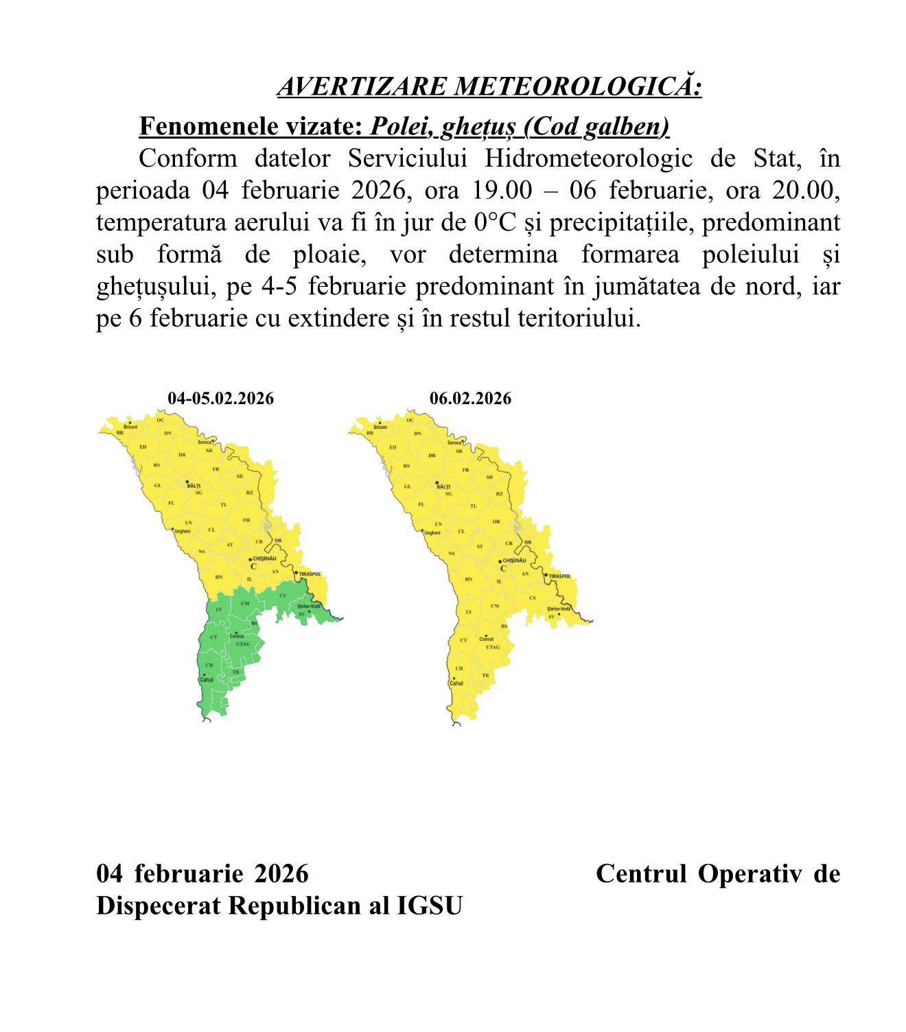 Cod Galben - Polei și ghețuș!