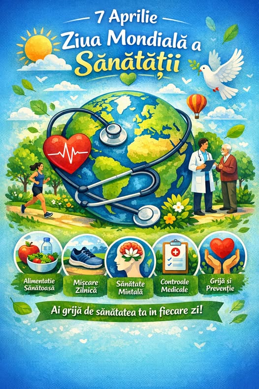 7 Aprilie – Ziua Mondială a Sănătății!