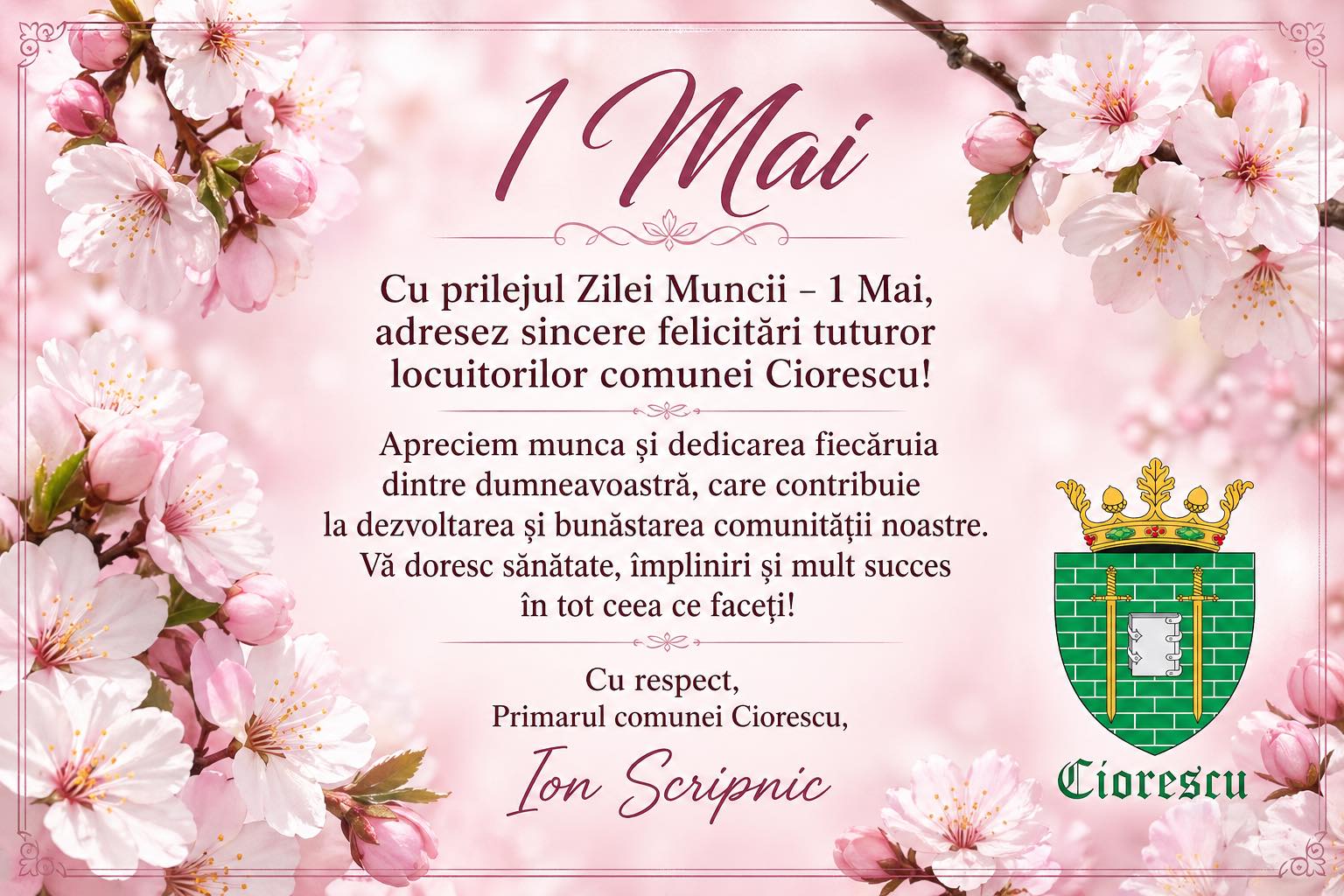 1 Mai- Ziua Muncii!