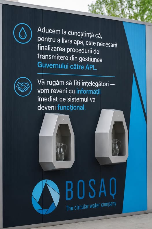 Informație cu referire la chioșcul de apă amplasat pe strada Serghei Lazo, nr. f/n.