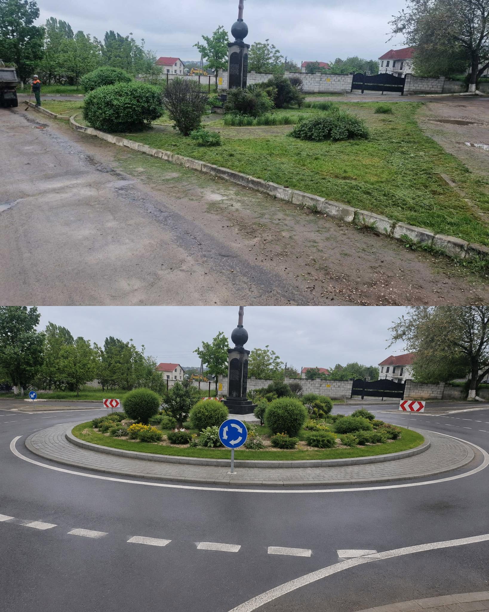 Primăria comunei Ciorescu examinează posibilitatea amenajării unui sens giratoriu pe strada Moldova!