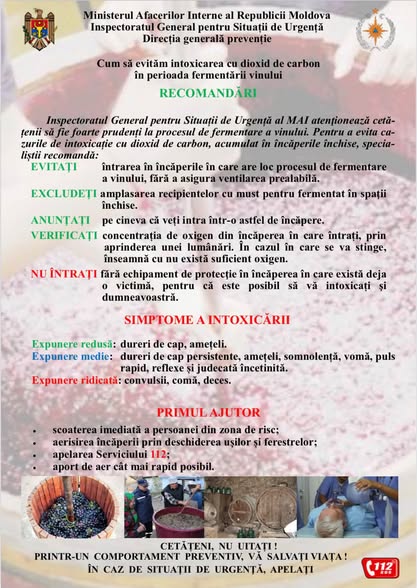 Cum să evităm intoxicația cu dioxid de carbon în perioada fermentării vinului?